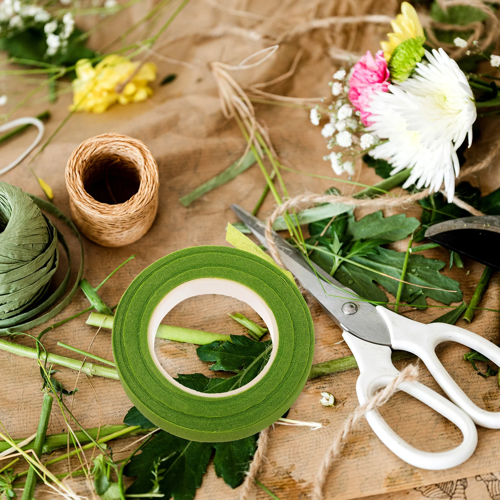 

12 Rolls Floral Tape Tapes Arrangement Supplies Flower Bouquet Accessories for Arrangements Adhesive