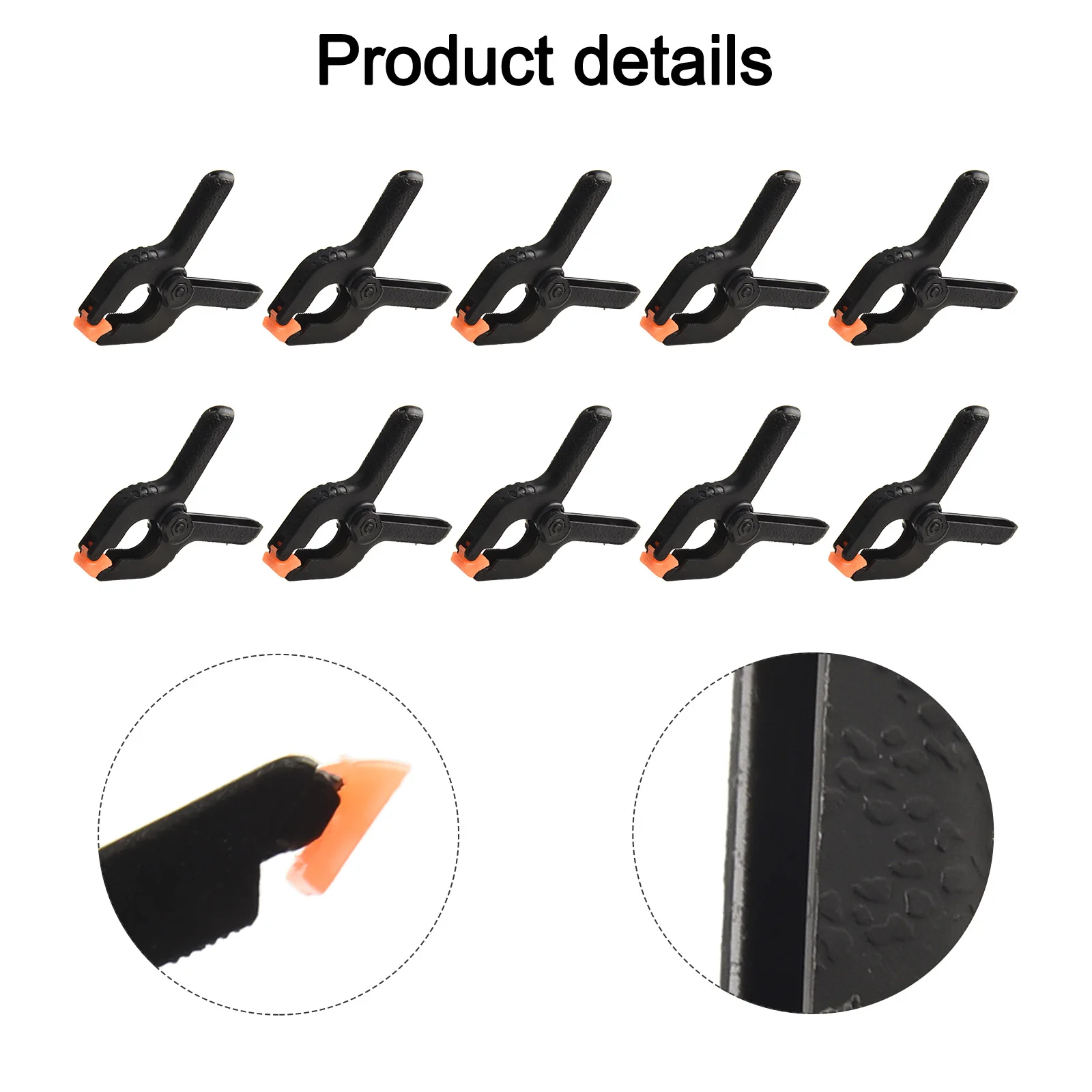 Cramps Jaw Opening Spring Clamps Woodworking Tools 10pcs/set Multifunction Plastic Grip Replacement Hot New Practical