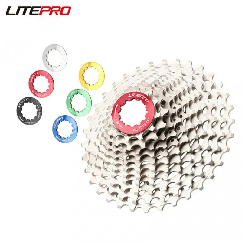 AliExpress JKLapin Litepro Folding Bicycle Aluminum Alloy Freewheel Cap Ring Lock MTB Mountain Road Bike Cassette