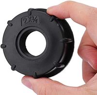 Cross-border Hot-selling IBC Tonne Barrel Valve Conversion Cover 1/2'' 3/4'' 1inch Double Female Thread Center Ring Adaptor