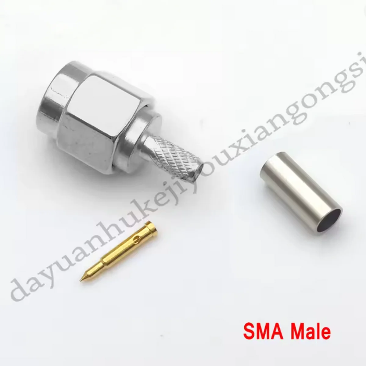 

Серебристый обжимной штекер SMA RG174 RG316 Кабель LMR100 РЧ-разъем