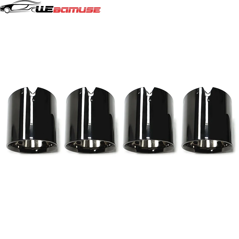For BMW M2 M3 M4 G80 G82 G83 G87 Original Tailpipe Cover Exhaust Tailpipe Black Cover Stainless Steel Muffler Decorative Nozzle