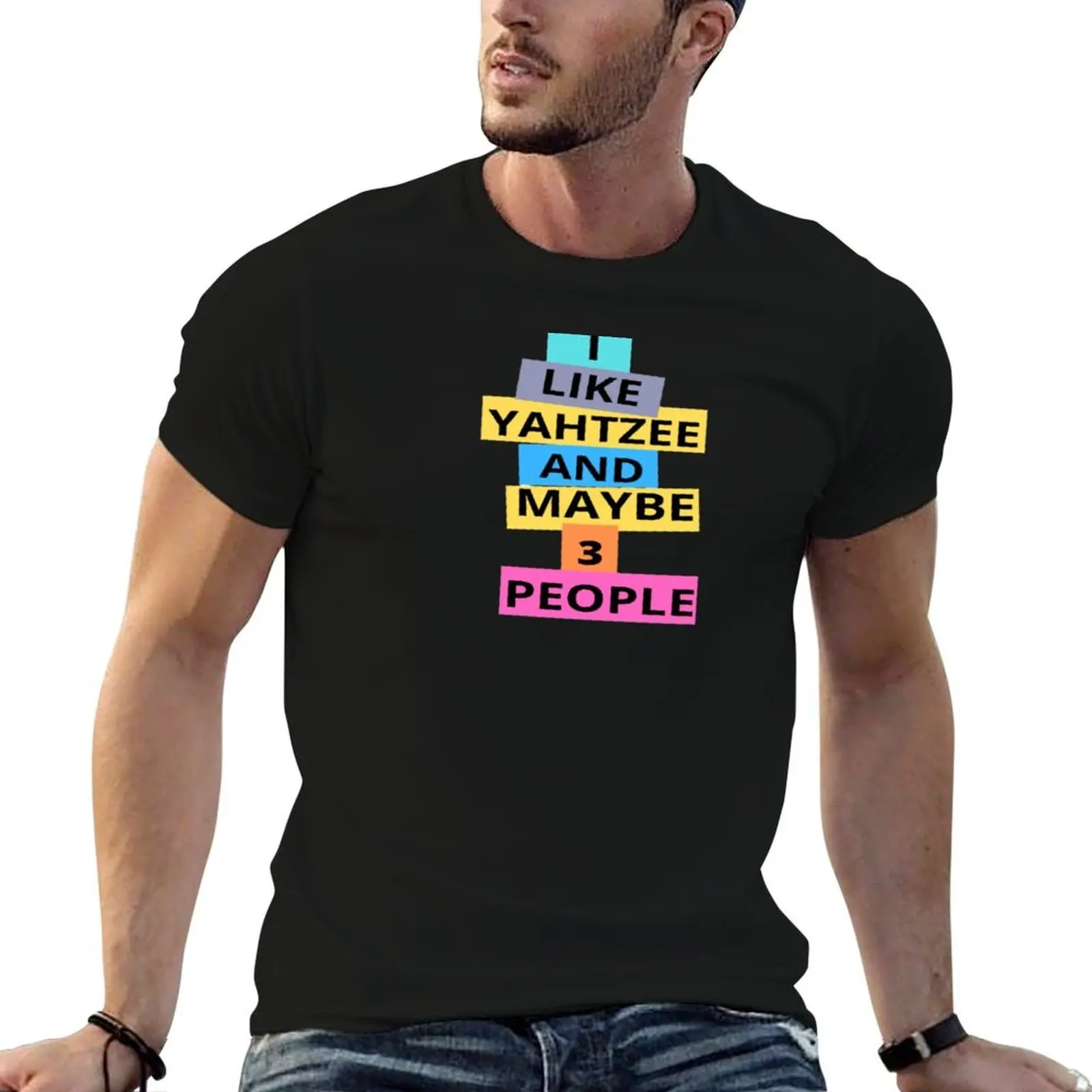 I Like Yahtzee And Maybe Three People Vintage T-Shirt plain cute clothes mens fashion