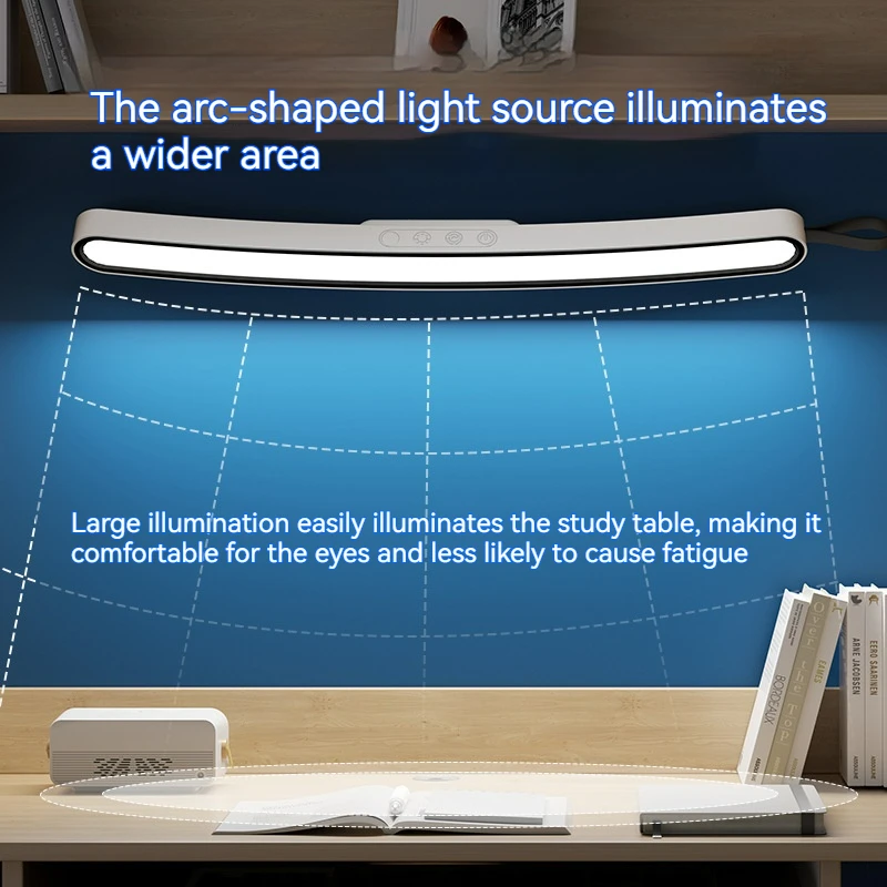 Led Arc 42Cm Bureaulamp Opknoping Magnetische Usb Oplaadbare Traploze Dimmende Ijdelheid Verlichting Slaapkamerkast Nachtleeslamp