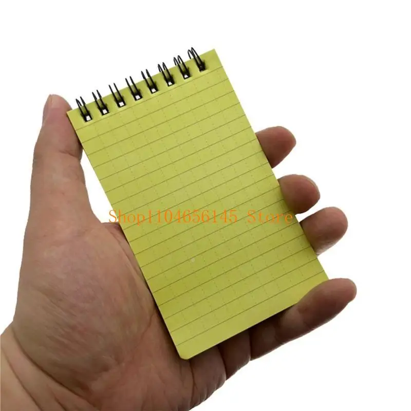 Cuaderno impermeable para todo tipo de clima, Bloc de notas táctico con bolsillo para ducha, cuaderno portátil con espiral superior de 3 "x 5" para exteriores