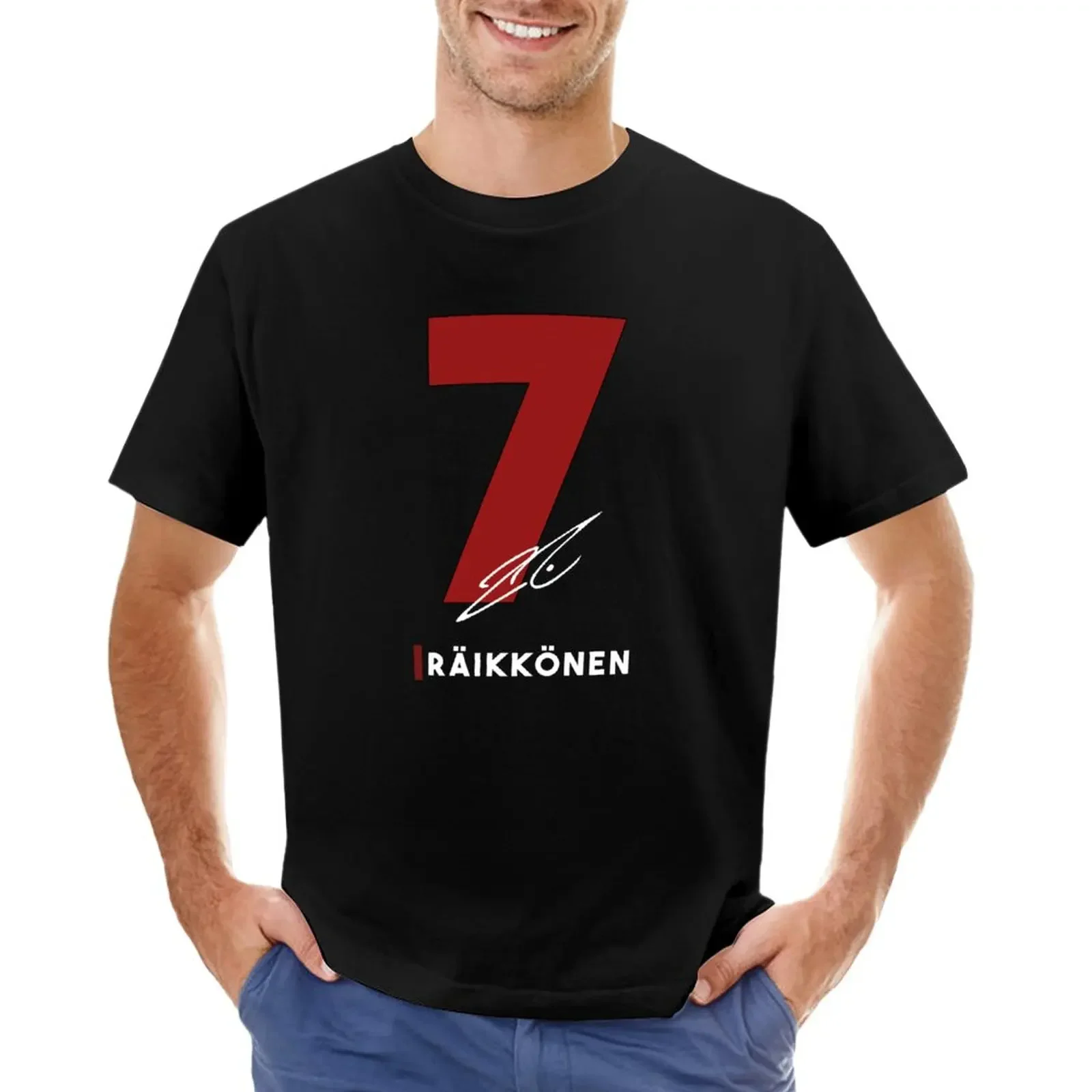 

Kimi Raikkonen T-Shirt vintage customizeds t shirts for men graphic