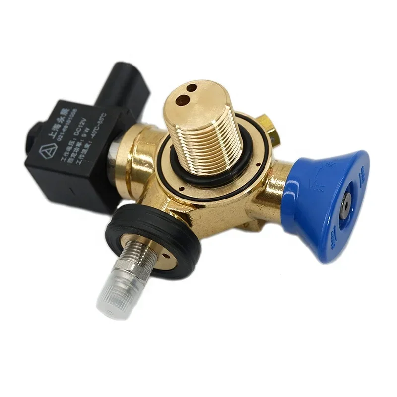 High Pressure CNG Cylinder Valve With Solenoid For Vehicle ISO 15500