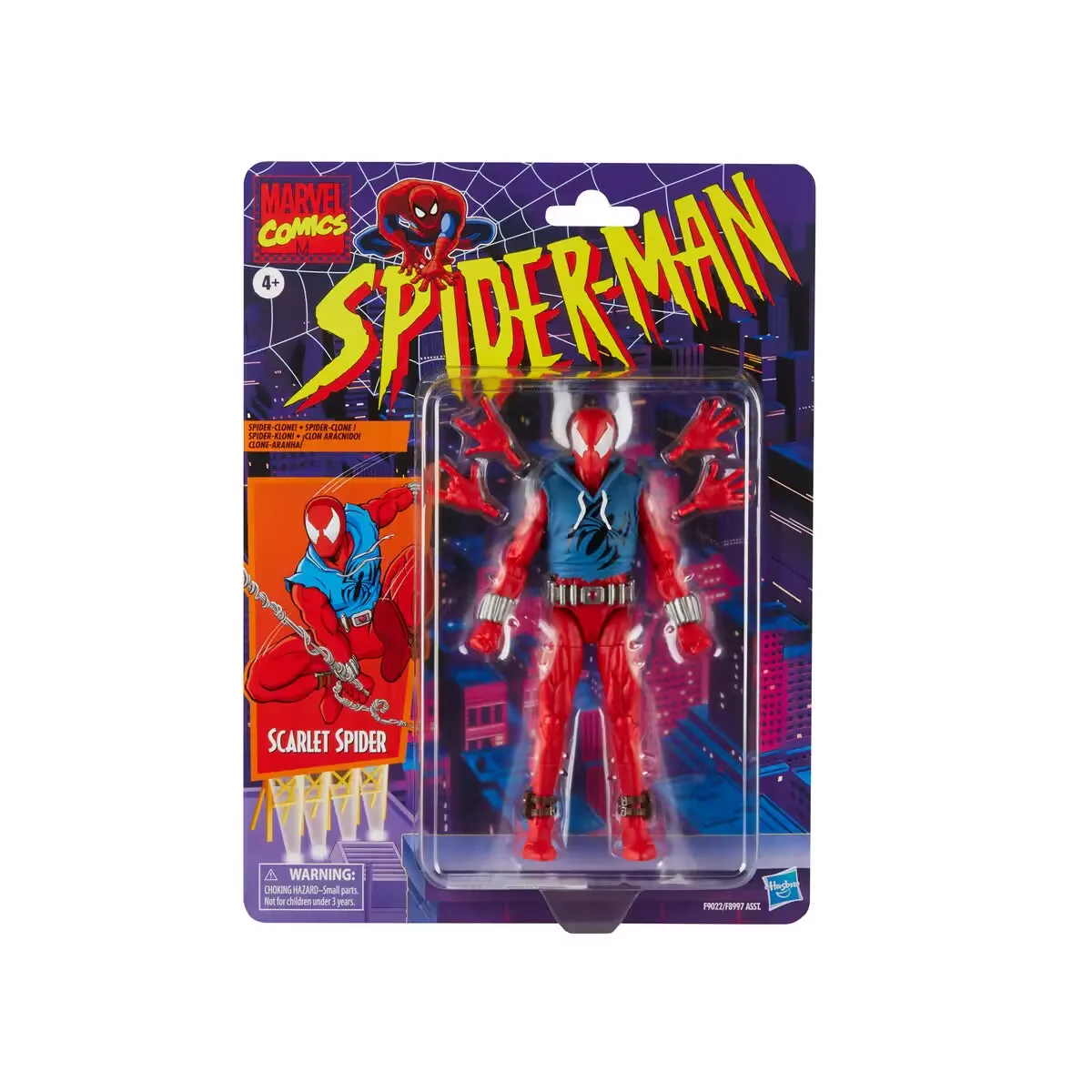 شخصية أكشن سبايدرمان ذات موجة قرمزية عتيقة من Marvel Legends ، 6"