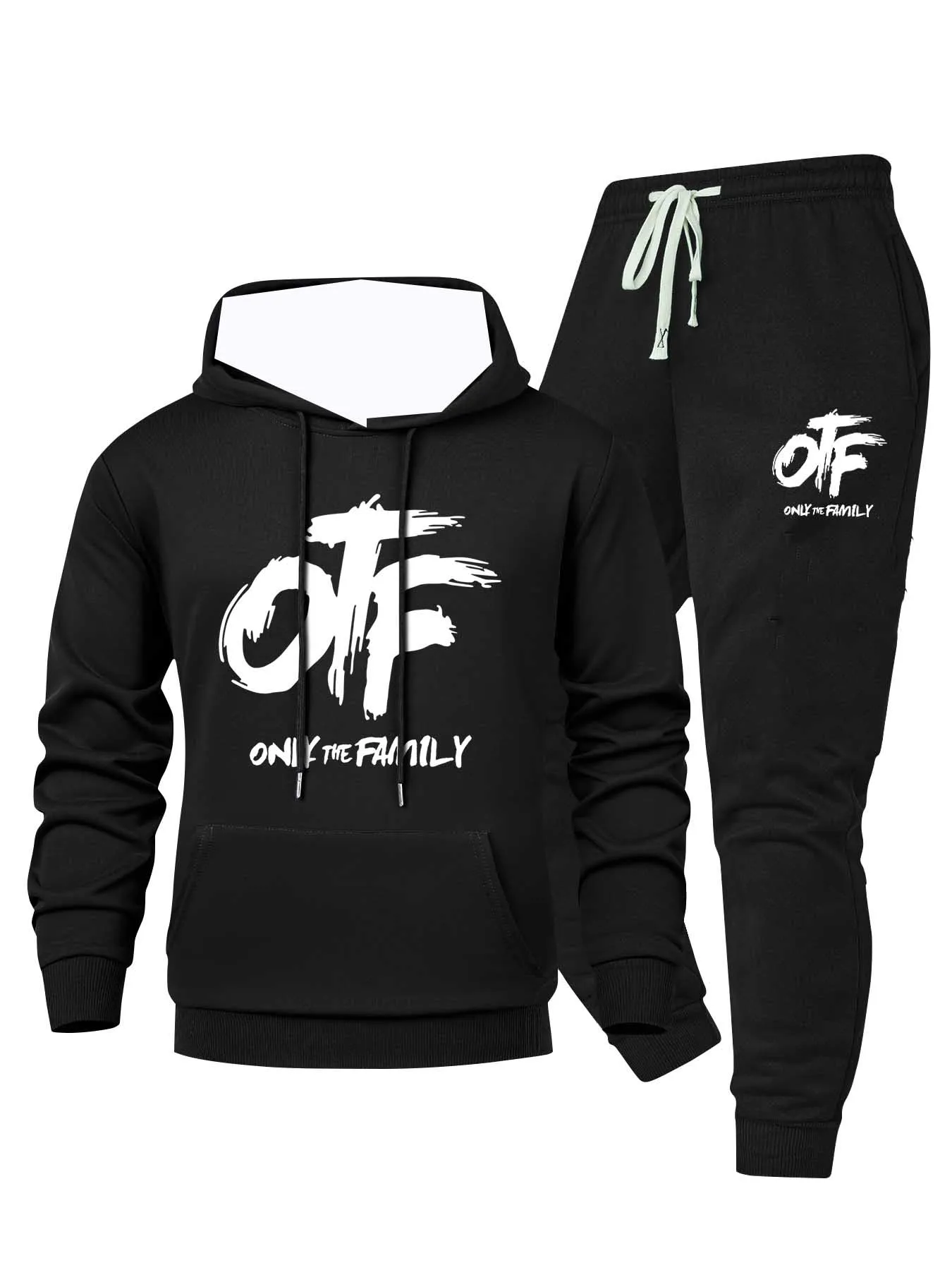 

Мужской спортивный комплект Y2K на осень/зиму с 3D-печатными буквами, модный и подходит для мужчин, уличный повседневный универсальный комплект из 2 предметов