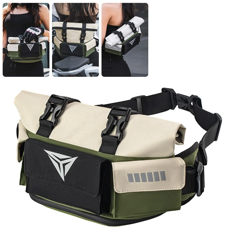 

Waterproof Motorcycle Waist Bag Multifunctional Outdoor Motocross Cycling Pack Anti-Splash Premium Oxford Cloth