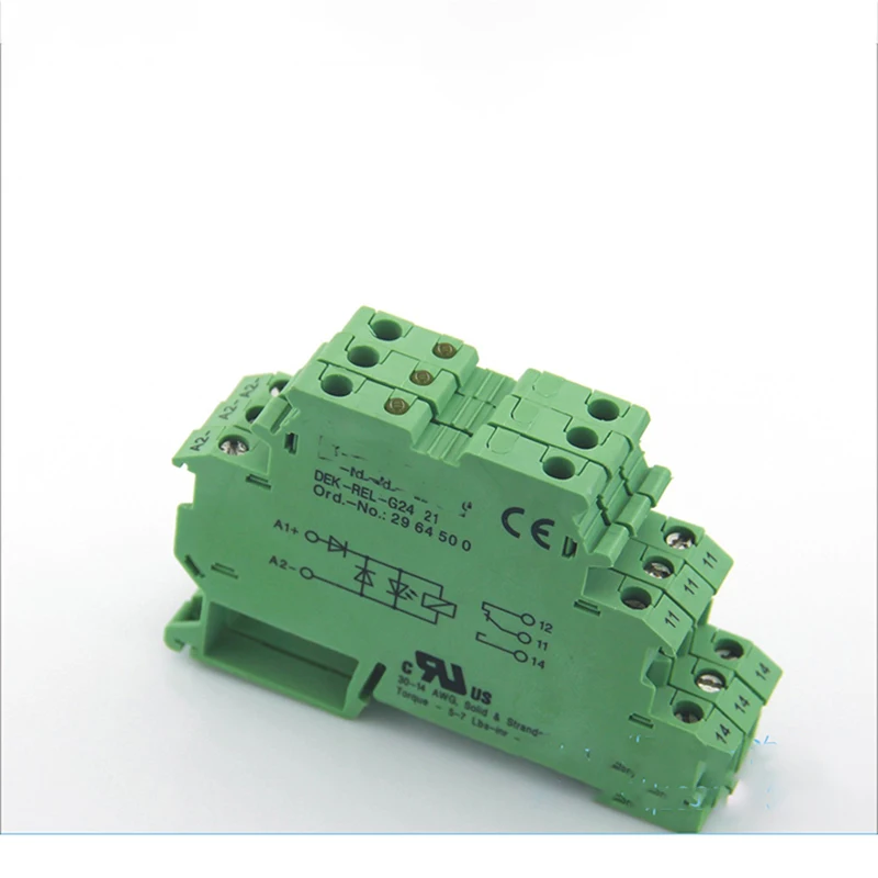 10 PCS DEK-REL-G24/21 for Phoenix Thin Film Relay Combination Module 24V  No: 2964500