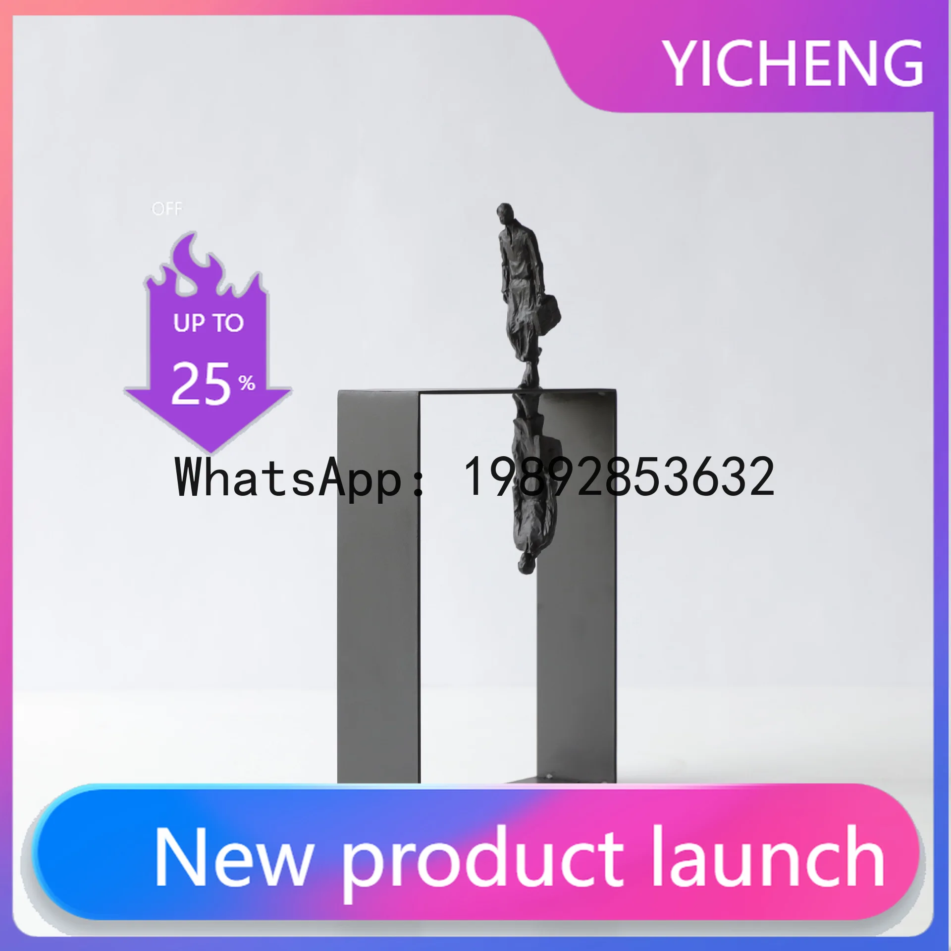 

A2 Resin Handicrafts Abstract Figure Sculpture Reflecting Portrait Encounter Ornament Decorative Figurines Home Decoration