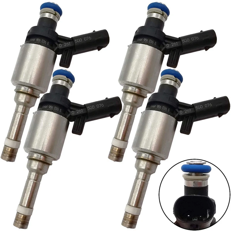 4Pcs Fuel Injectors For CC Eos Tiguan Golf Beetle Jetta For- A3 A4 Quattro A5 Q5 TT 06H906036P 06H906036G