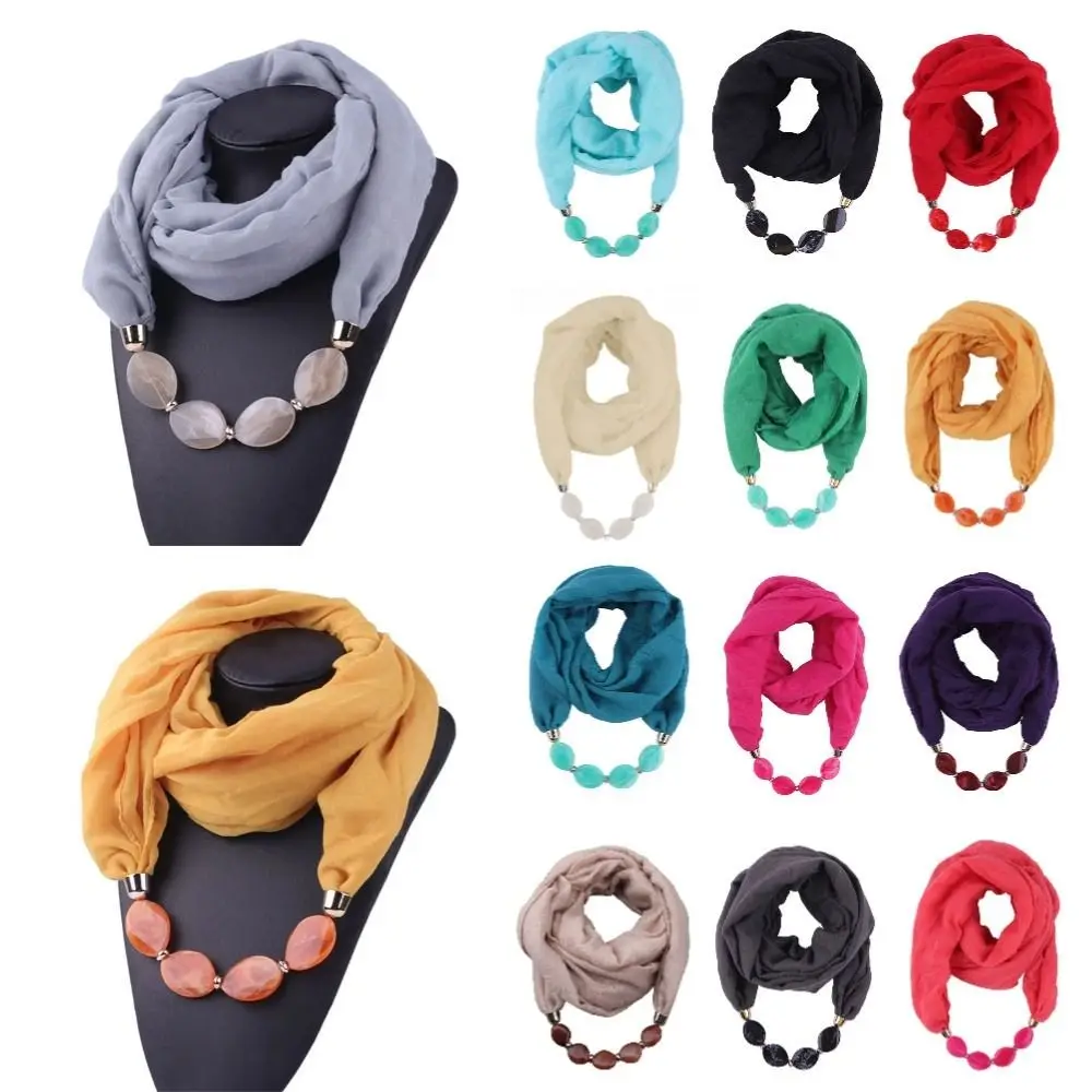 1 шт. новый этнический женский шарф, подвеска из смолы, ожерелье из бисера, шарф, хлопковые льняные платки на голову, костюм, украшения из бисера, аксессуары