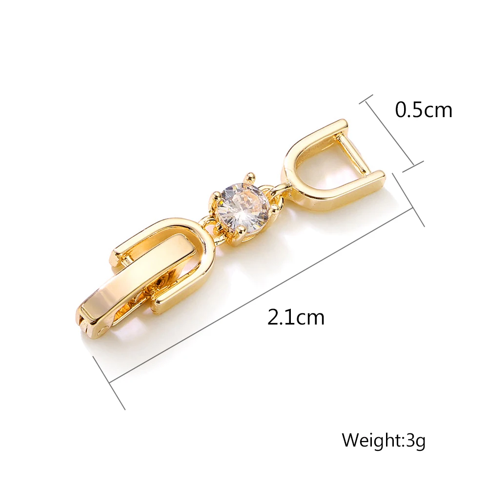ZAKOL Three Colors Necklace Bracelet Extenders Simple Extension Fold Over Clasp for Jewelry Making Wholesale