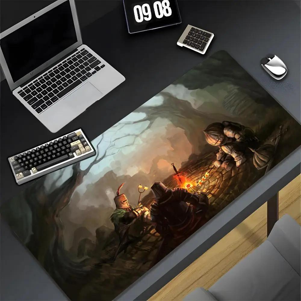 dark souls Mouse Pad XXL Gamer Gaming PC Computer Otaku Locking Edge DIY Customized Photo Laptop Notebook Desk Mat