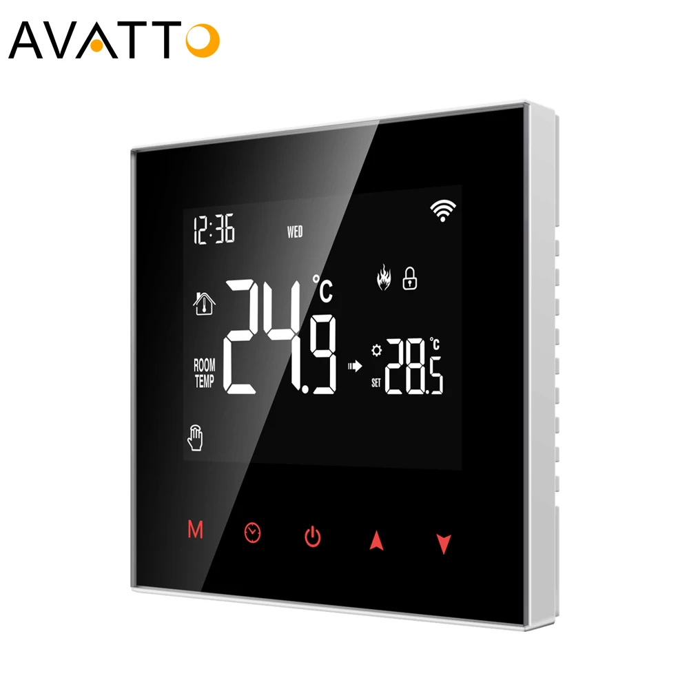 

Avatto App Voice Control LCD Display Tuya Smart Home Wifi Thermostat Floor Heating Systems