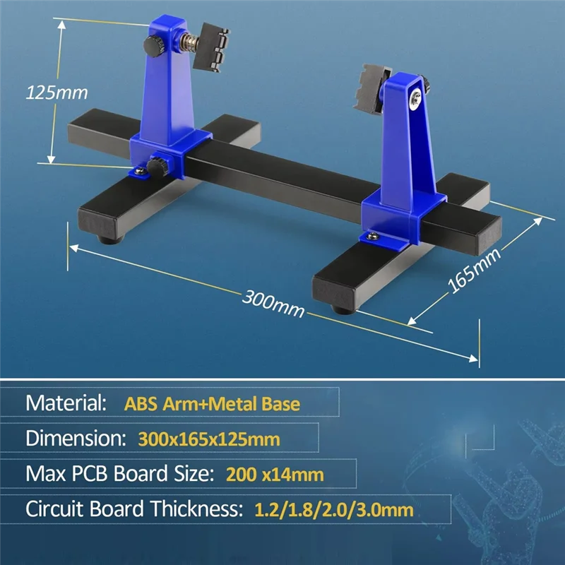 บาอู 360 °   การหมุนการบํารุงรักษาอิเล็กทรอนิกส์ FIXTURE ปรับ PCB Board ผู้ถือเครื่องมือบัดกรี Stand CLAMP พิมพ์ Circuit Board