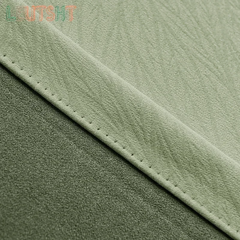 Custom Size Modern Simple Chenille Jacquard Coconut Velvet Blackout Curtains Living Room Bedroom Curtains Finished Product