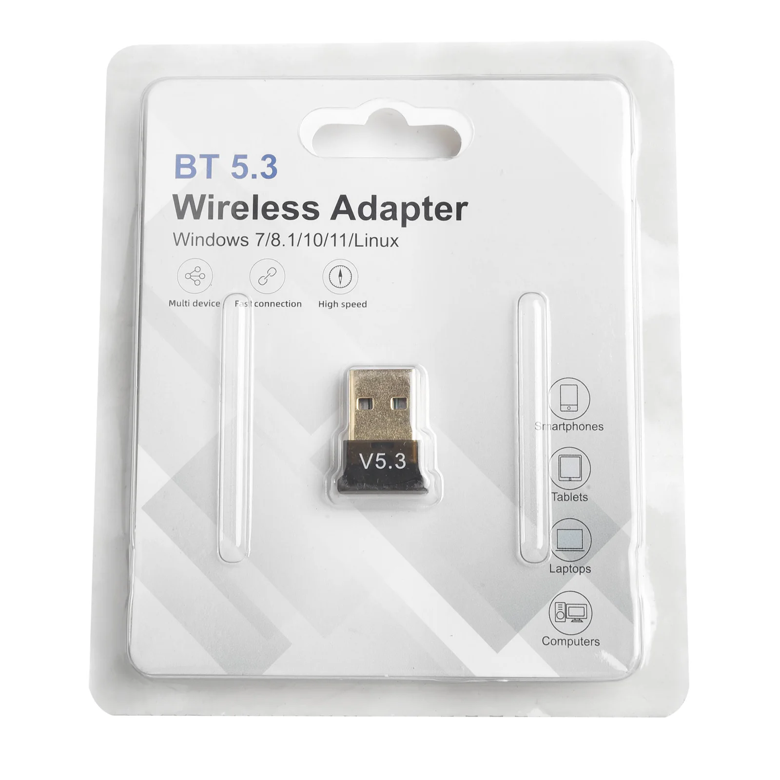 USB Blth 5.3 Adapter Transmitter Receiver Blth 5.3 Wireless USB Adapter BluetoothReceiver Transmitter Speaker Headphones