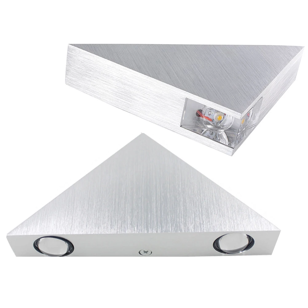 

3W LED Modern Wall Lamp Triangle Aluminum Wall Light for Bedroom Bathroom Wall Sconce Creative Chandelier Corridor Background Wa