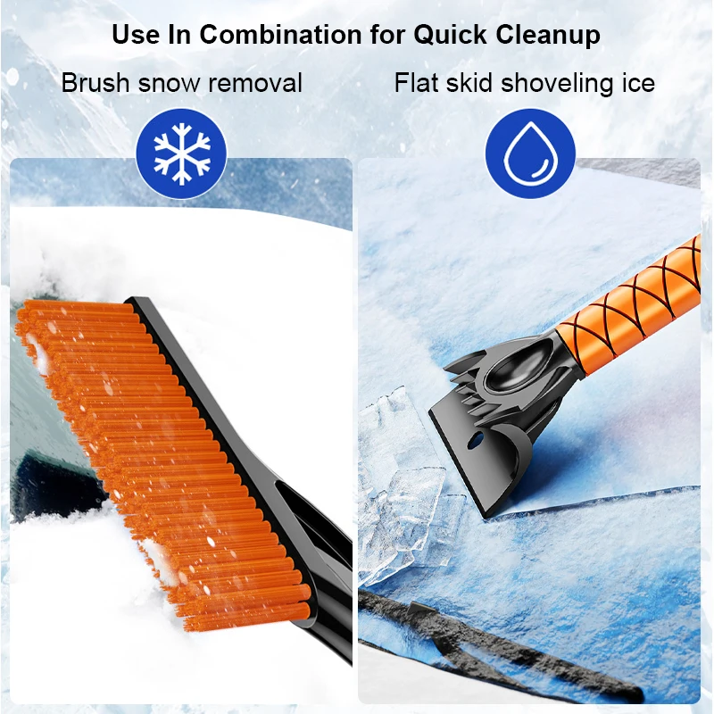 Car Snow Shovel Winter Ice Removing Brush Shovel Ice Scraper Retractable Car Snow Glass Remover Cleaner Tool Wash Accessories