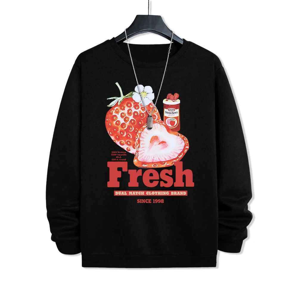 Fresh Fresh Strawberries Since 1998 Hoodie Men Women Casual Clothing Autumn Loose Hoodie Fashion Hoody Fleece Oversized Clothing