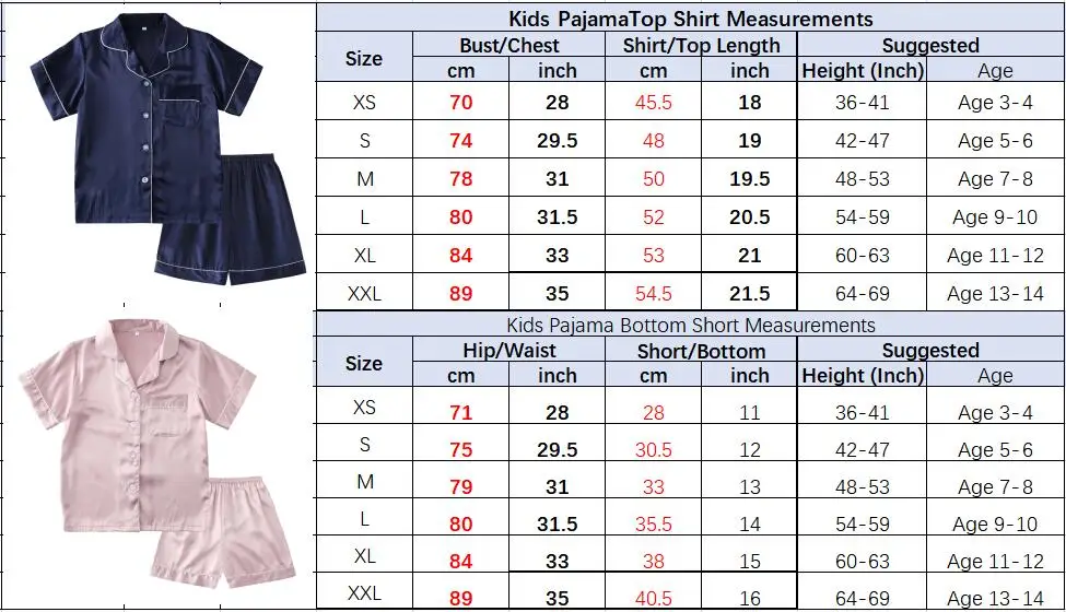 Owiter 2025 Spring Summer Children Pajamas Suit Kids Silk Pajamas Set Boys Sleepwear Satin Girls Kid Short Sleeve Pyjamas Set