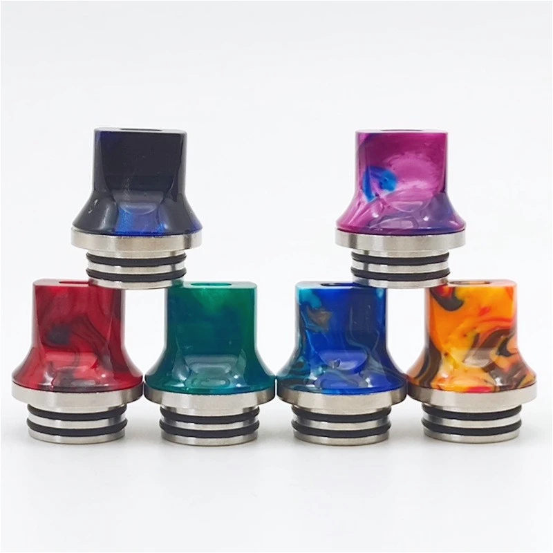 Giunto di paglia staccabile piatto in resina di acciaio inossidabile con punta a goccia 1PC 810