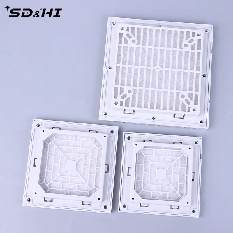 801/802/803 Lüftungsfilter-Set EC 115 V/230 V oder DC 12 V/24 V Lüfter, wasserdicht, staubdicht, für Gehäuse, Schränke