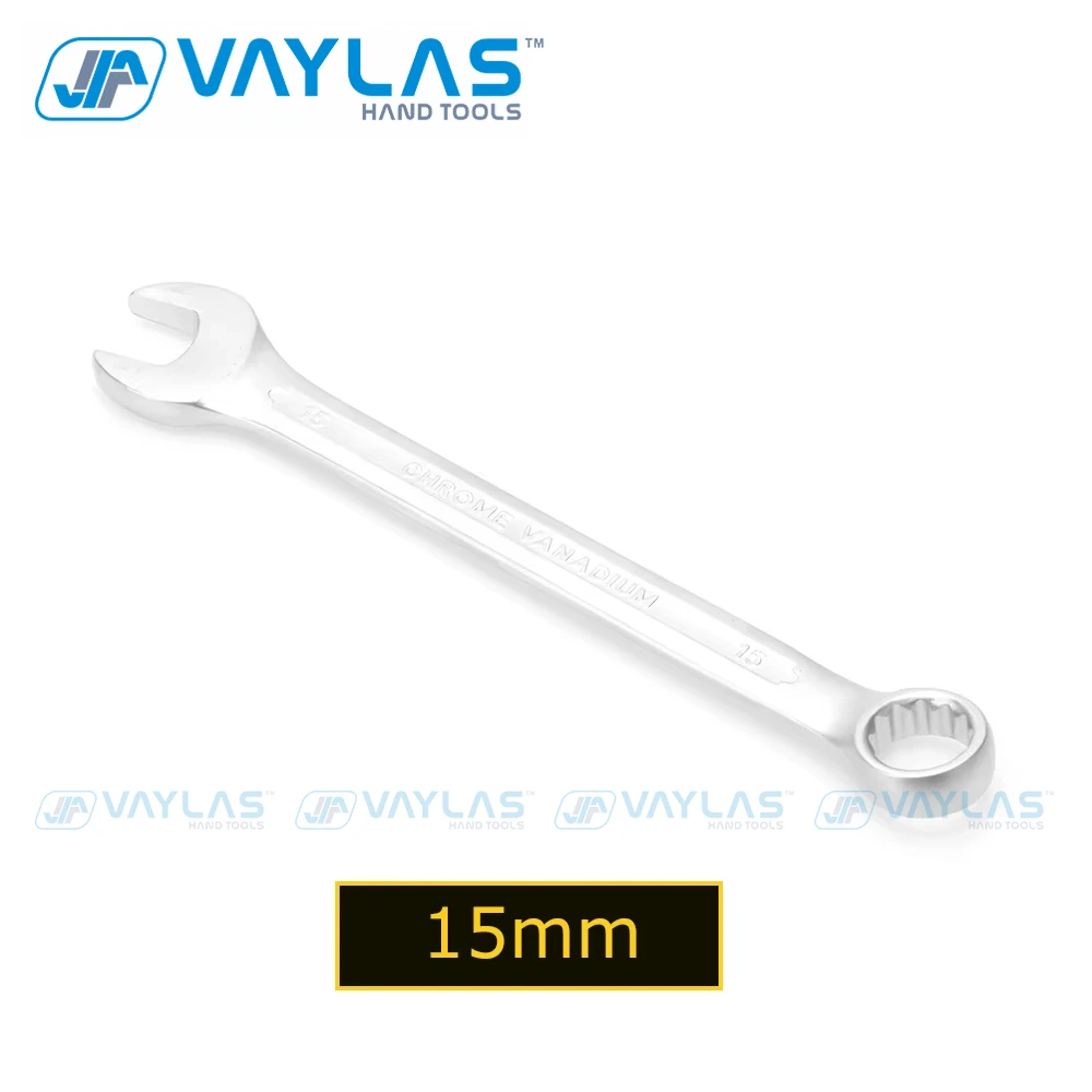 15mm Open Box End Combination Wrench Chrome Vanadium Opened Ring Combo Spanner Household Car repair Hand Tools 15 mm