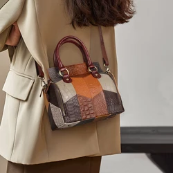 Borsa a tracolla di grande capacità in vera pelle moda borsa a tracolla da donna di lusso di design di spedizione gratuita