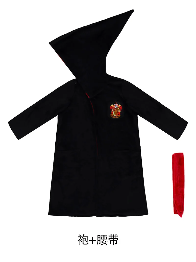 Halloween Magic College Cosplay Harry Magic Black Robe Kostüm Hogwarts Kinderjungenpyjama