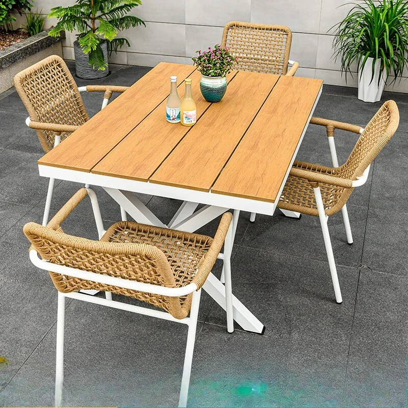 Outdoor Nordic creative tables and chairs courtyard garden yard table open-air terrace rest