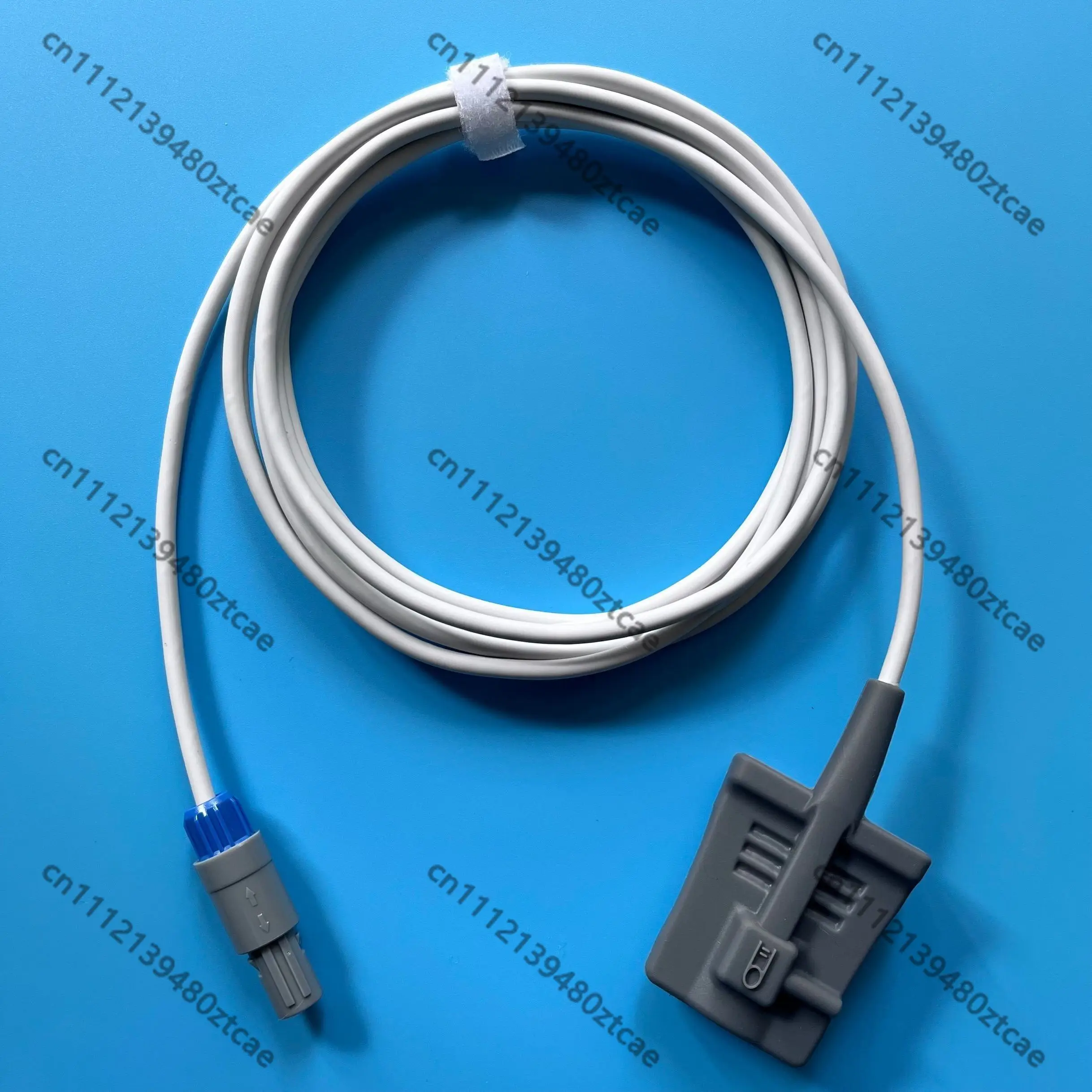 6-Pin SpO2 Sensor, Reusable Finger Clip Oxygen Probe Compatible with PM7000 PM8000 PM9000 MEC1000 Patient Monitor