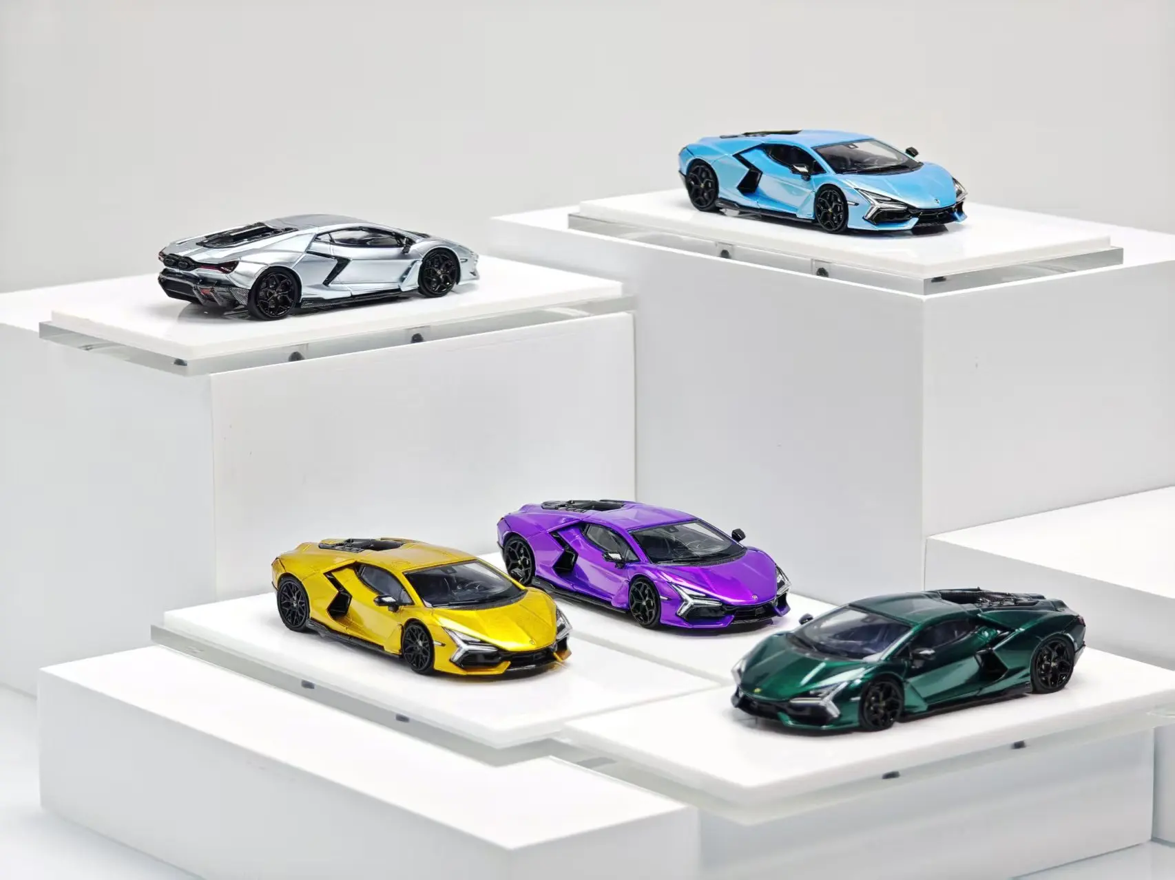 Modelo Zincit 1:64 Lamborghini Revuelto de Aleación Fundida a Presión, Coche Coleccionable, Regalo, Exhibición Estática