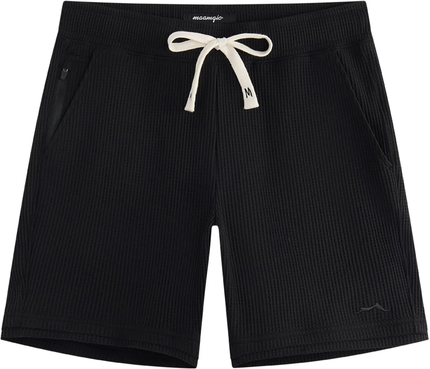 

Мужские повседневные шорты 7 дюймов с эластичным поясом и множеством карманов, вафельные шорты для отдыха