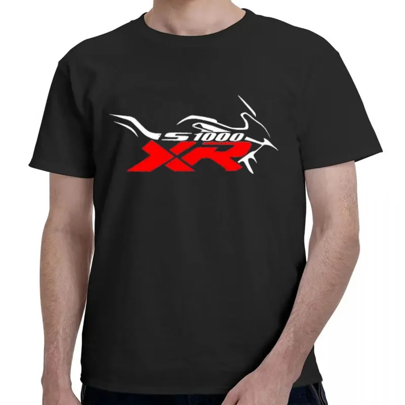 Mode d'été Homme Manches Courtes Motif O-cou Hipster T-S Hommes Vêtements Hurrad S1000Xr S 1000 Xr Pour Conducteur Moto