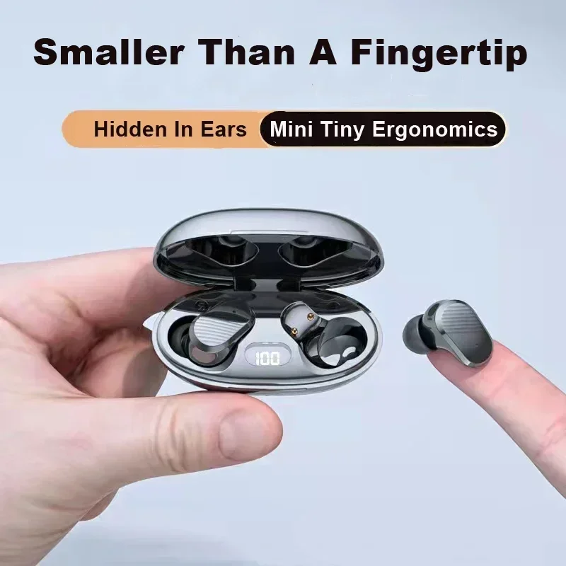 

For Xiaomi iPhone Samsung Sony Android Phones Hands Free MIC Mini Invisible Headphones EarphonesWireless Bluetooth Earbuds