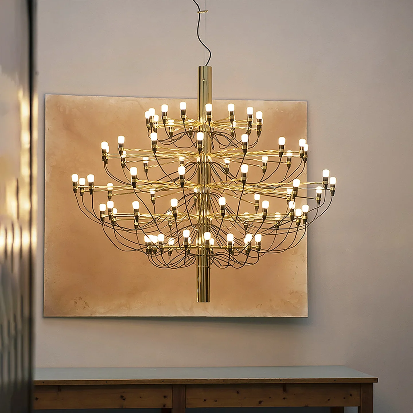 Luce per frutta di mezza estate French flos 2097 Villa italiana sospesa loft duplex soggiorno