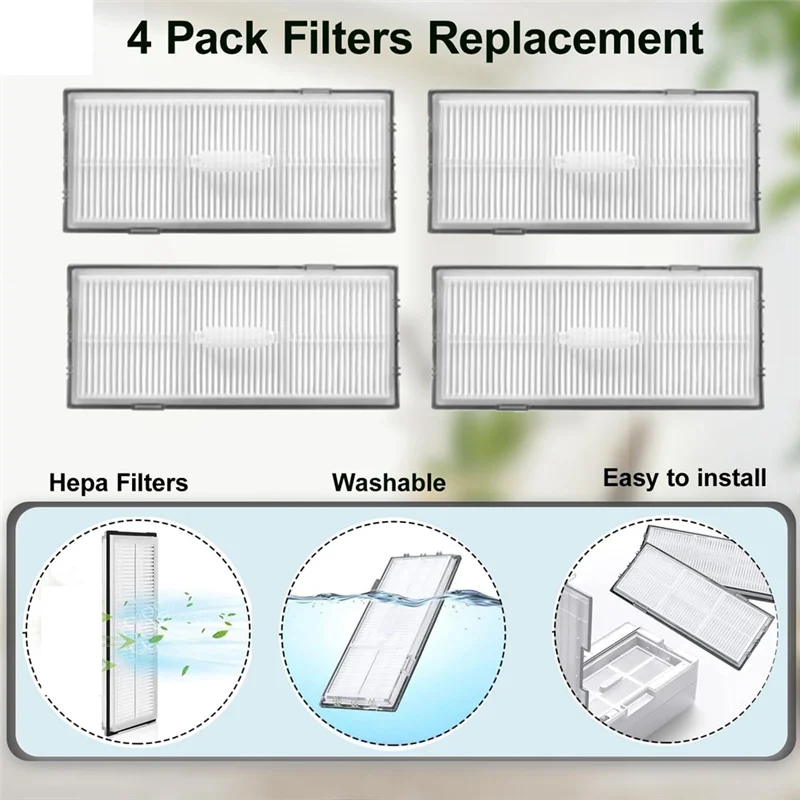 A005-untuk Roborock S8 Pro Ultra Robot Penyedot Debu Sikat Sisi Utama Filter HEPA Aksesori Tas Debu Kain Pel