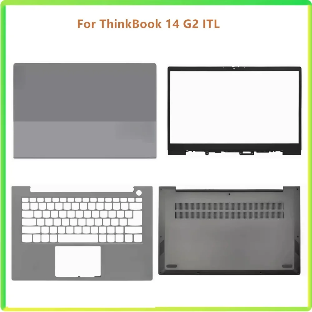 

New Laptop LCD Back Screen Lid Cap Cover Case Bezel Front Frame Top Case Bottom Cover Case For Lenovo ThinkBook 14 G2 ITL Shell