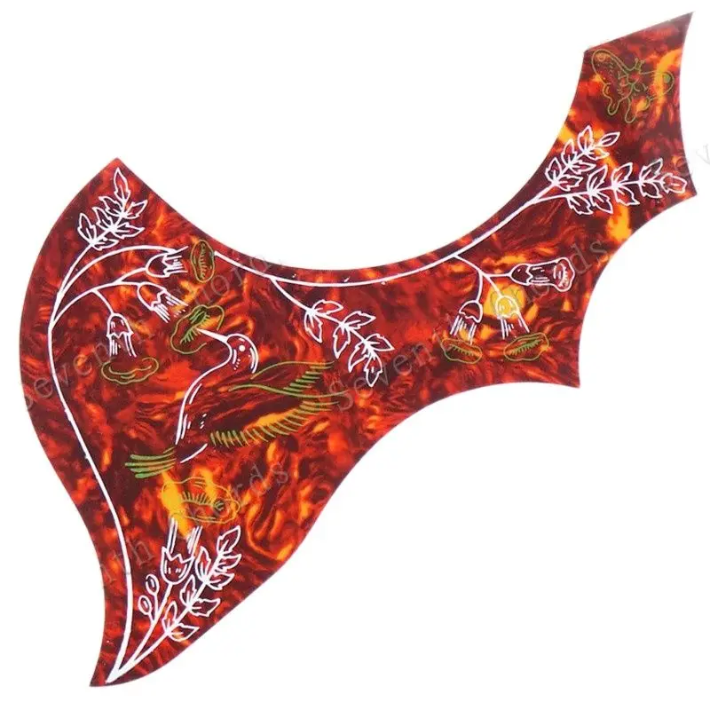 1 Pcs Hummingbird Flower Folk Acoustic Guitar Pickguard Pick Guard Anti-Scratch Plate Guitar Accessories