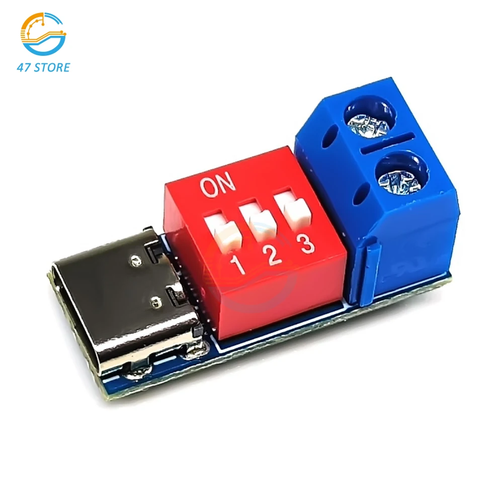 PD Trigger Board Module PD/QC Decoy Board Fast Charge USB Type-c to 5V 9V 12V 20V High Speed Charger Power Delivery Boost USB-C