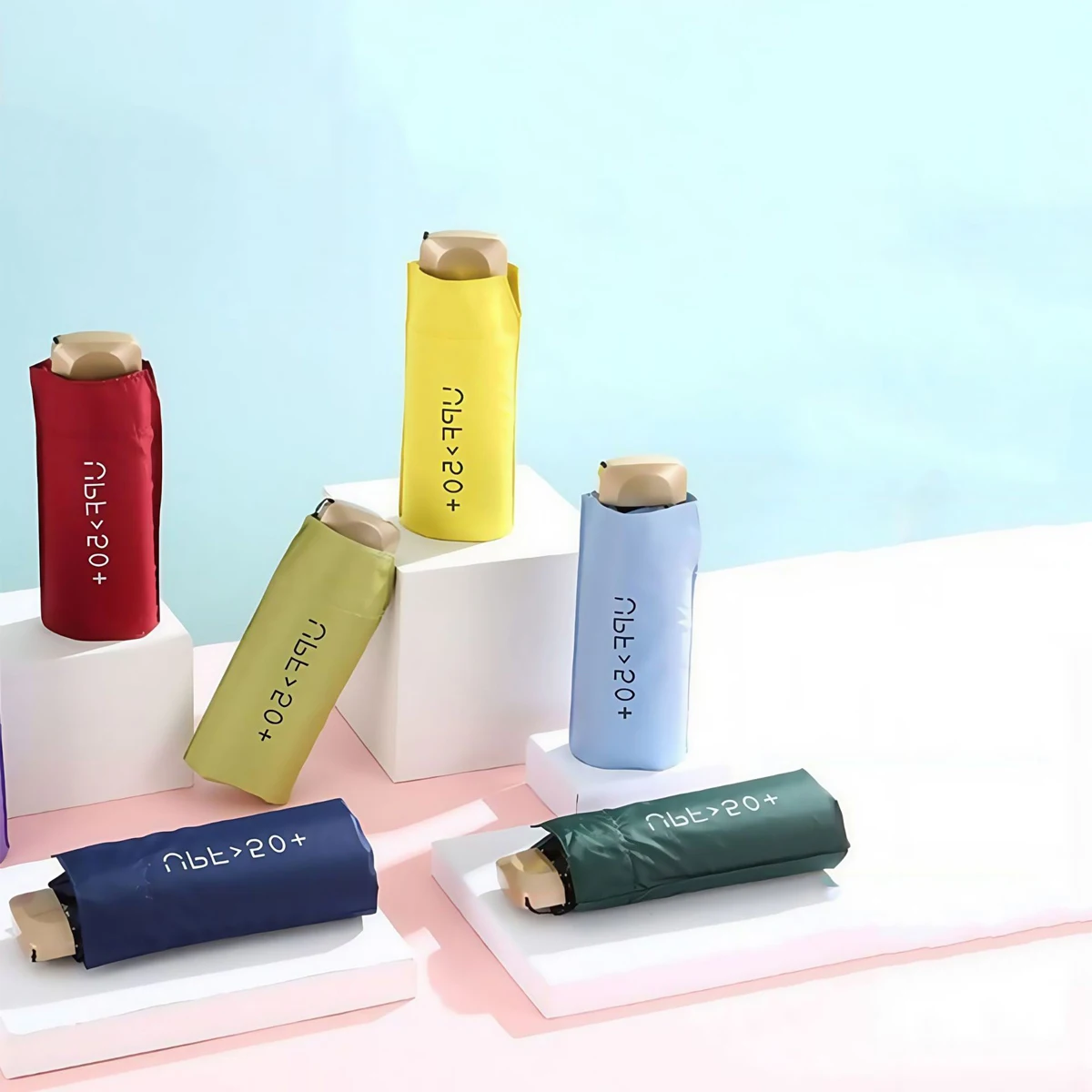 

Портативный солнцезащитный зонт с защитой от ультрафиолета, сверхлегкий складной зонт от солнца, уличный мини-пятискладной компактный зонт