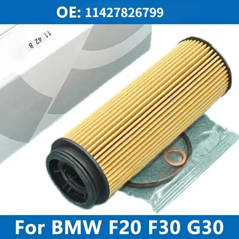 

1/10PCS Car Oil Filter 11427826799 For F20 F30 G21 G30 G12 G01 G02 G05 M140i 330d 340i 530d 740 X3 X4 X5 X6 B57 B58 Engine