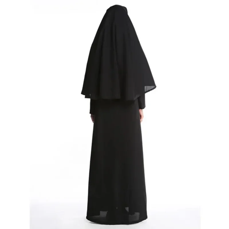 A Christian Priest Nun Cosplay Costume For Women Man Female Halloween Cosplay Renaissance Victorian Pastor Catholic Couple Cloth