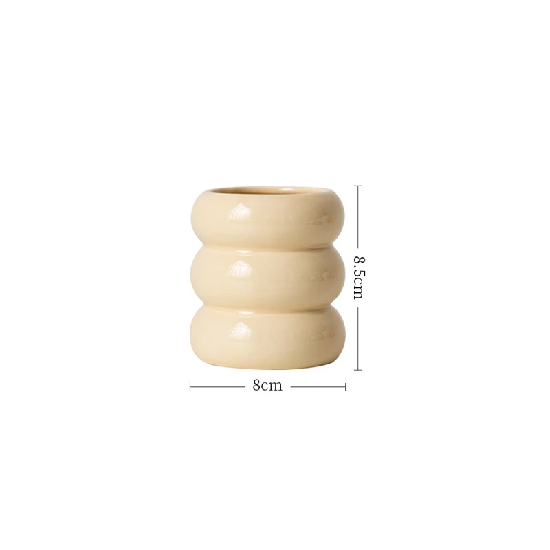 Nordic Ceramic Candlestick Holder White Candle Holders Candle Holder Wedding Table Living Room Home Ornament Decoration