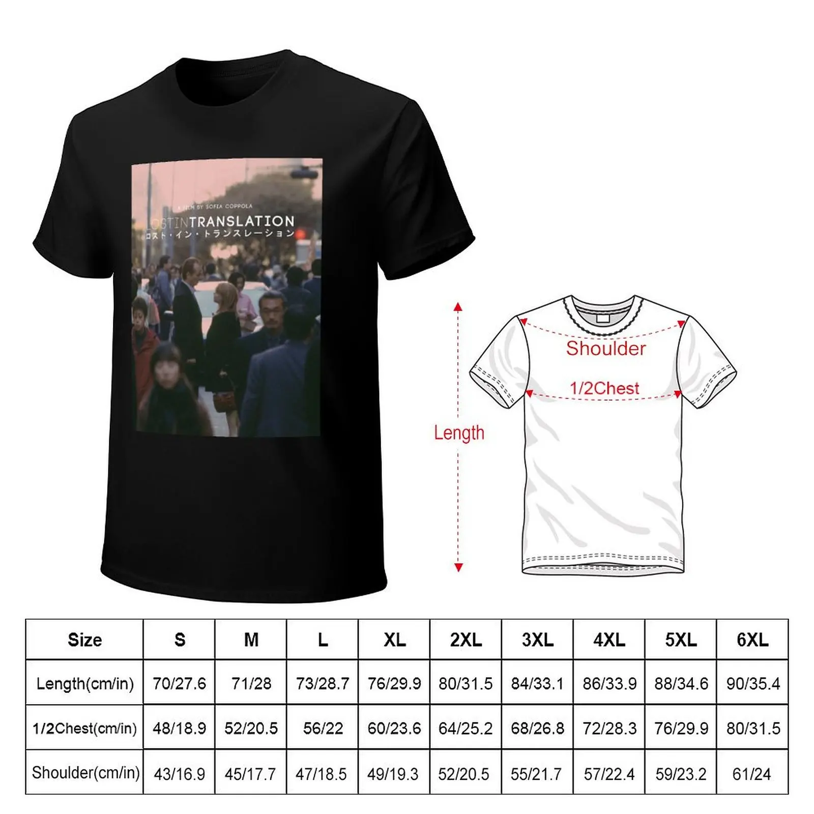 Lost In Translation Poster Sofia Coppola T-Shirt Work Utility Casual Tee Shirt