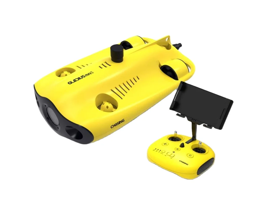 Gladius Mini S Small Under Water Dr one in 4K Ca mera Rov Radio Control with 5 Thruster 200m Cable Extra Underwater Fishing